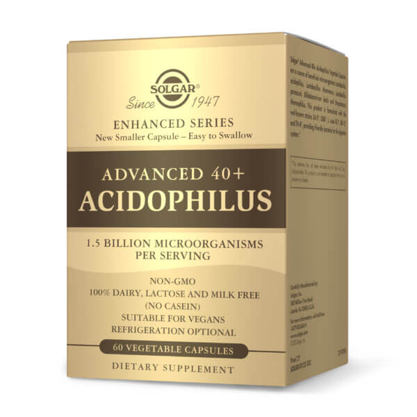 Solgar Advanced 40+ Acidophilus 60 Vegetable Capsules