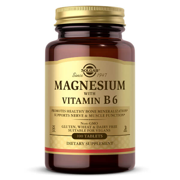 Solgar Magnesium with Vitamin B6 100 Tabs