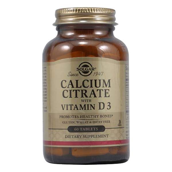 Solgar Calcium Citrate with Vitamin D3 60 Tabs